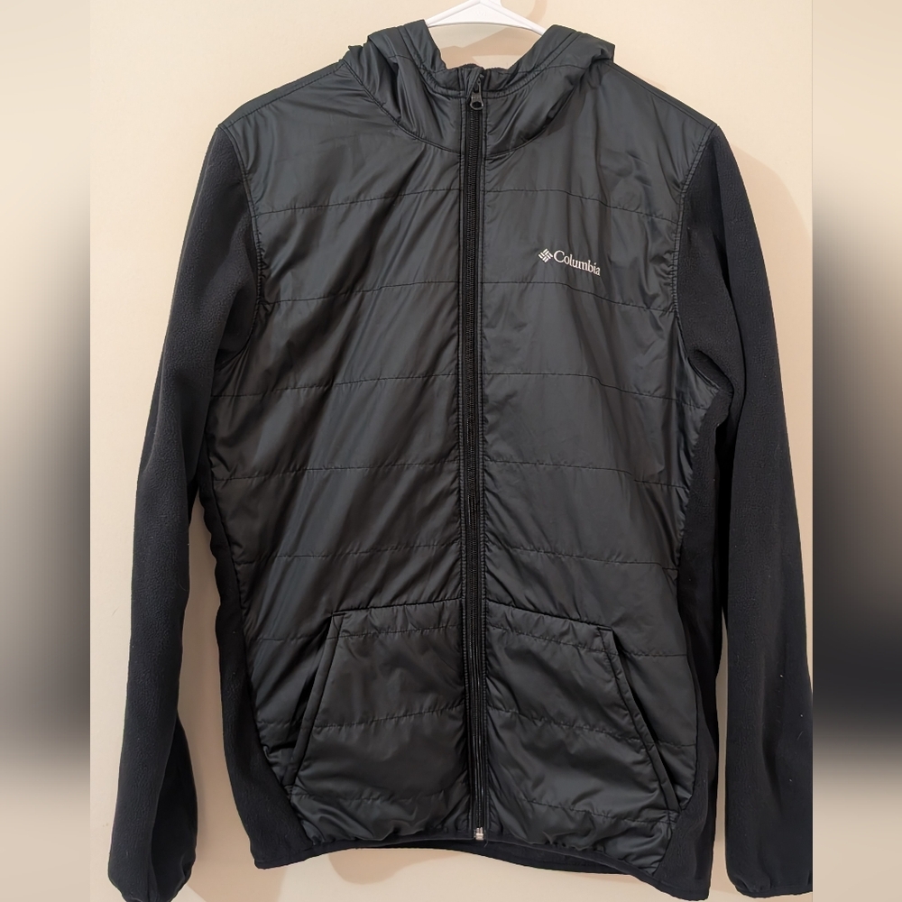 Columbia Men's Size Small Robinson Mountain Jacket Black Lightweight And Warm